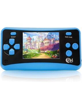 Kids Handheld 182 Built In Games Console Children Ages 4-12 Retro Classic BLUE